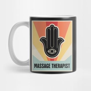 Retro Vintage Hamsa – Massage Therapist Mug